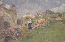 CARTOLINA *95 ARTE PITTURA LEONARDO BAZZARO "GLI ULTIMI PASCOLI" NON VIAGGIATA