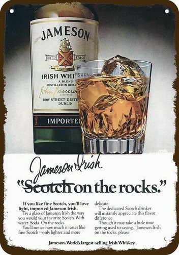 1979 jameson irish whiskey - irish, on