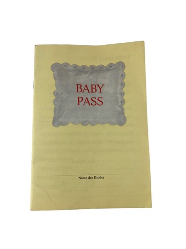 Baby pass quaderno - quaderno, vintage
