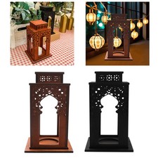 Lanterne a candela Portacandele da tavolo rustico per giardino, casa,