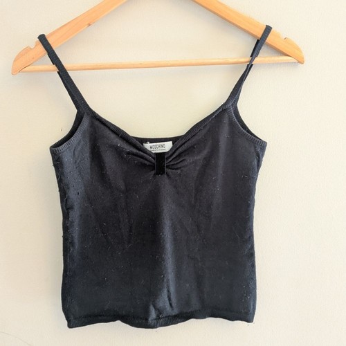 Canotta moschino nera cropped - nera,