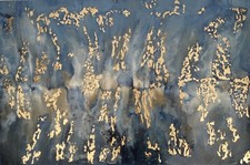 Quadro astratto Acrilico con resina epossidica creato nel 2021 40×60cm Su Tela