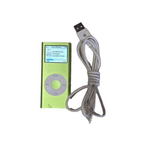 Green apple ipod nano - apple,
