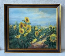 Quadro a Olio Paesaggio Con