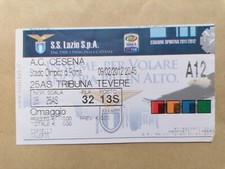 Biglietto stadio ticket football Fussball Futbol LAZIO - CESENA 2011-2012 Tevere