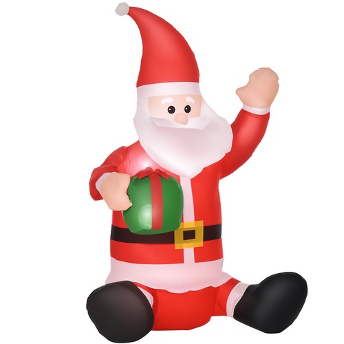 Homcom 120cm babbo natale - homcom,