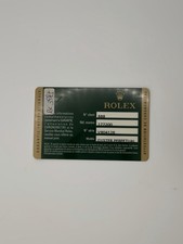 Rolex Guarantee Warranty
