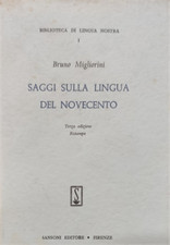 Migliorini,Bruno. - Saggi