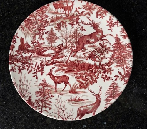 Piatto toilette alpino - piatto, rosso