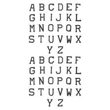  52pcs ferro su patch lettere