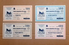 SERIE DI N°4 MINIASSEGNI FIOR