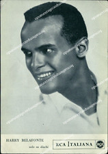 bh300 cartolina harry belafonte rca italiana personaggi famosi