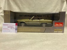 Mercedes Benz 350 SL 1977 Gold Sun Star 1:18 R107 W107