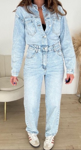 Tuta jumpsuit salopette denim - salopette,