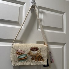 Borsa borsetta con perline e