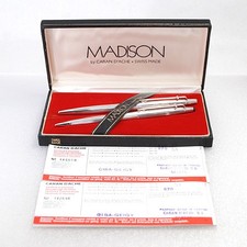 Penna a sfera Caran D'Ache Madison Silver Plate Twist matita meccanica 