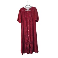 Abito midi Boho anni 90 rosso
