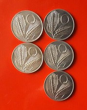 5 MONETE DA 10 LIRE 1979