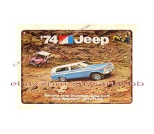 1974 autocar Deluxe carauto AUTO AUTO auto insegna di latta grande decorazione da parete