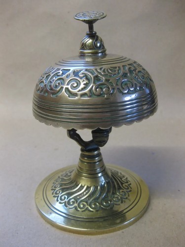 Antique victorian brass desk - antique,