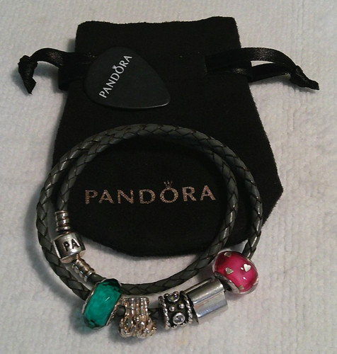 Pandora double loop black - loop,