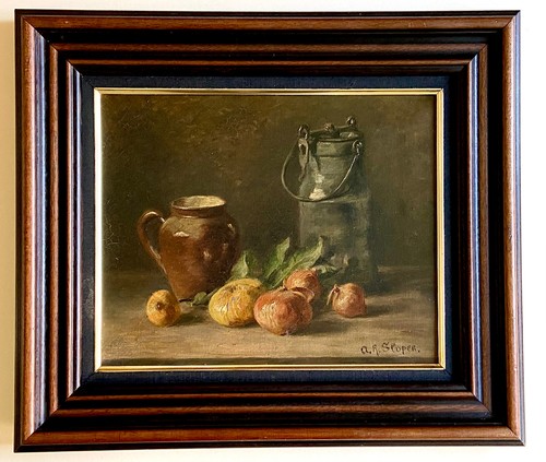 Dipinto olio r sloper - dipinto, r.