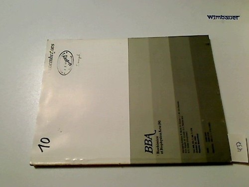 Biomembranes bba biochimica - biomembranes, bba: