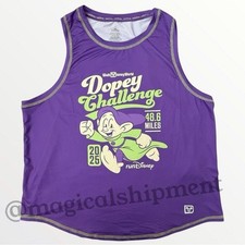 Nuovo con etichetta! Canotta donna WDW 2025 RunDisney Marathon Weekend Dopey Challenge