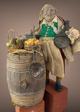 Cuoco oste 33 cm  presepe Napoletano scena cucina osteria statuina da presepe