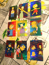 LOTTO 9 CARD SIMPSONS FOX HOMER MARGE LISA MAGGIE KRUSTY BURNS MILHOUSE 1999