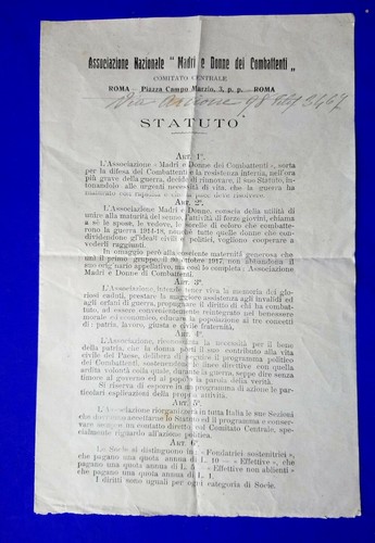 Ww1 documento statuto - 🔵ww1,
