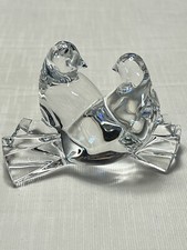 Figurina originale FLAWLESS autentica Baccarat cristallo Love Birds/Doves