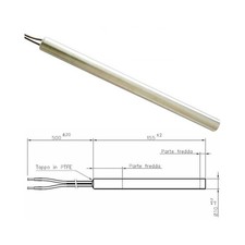 Resistenza Candeletta Stufa a Pellet 10mm 280W 155mm La Nordica Extraflame PASIA