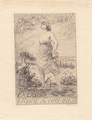 Exlibris bookplate incisione - exlibris,