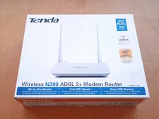 TENDA Wireless N300 - ADSL 2+ Modem Router - MAI USATO NÉ TESTATO