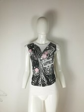 MAGLIA MAGLIETTA T-SHIRT HAPPINESS TAGLIA S COLORE BIANCO