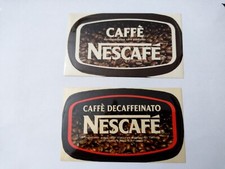 CAFFE' NESCAFE' - LOTTO 2 ADESIVI CON VELINA