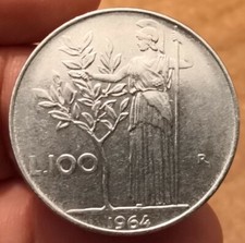 100 lire 1964 italia - lire, 1964,