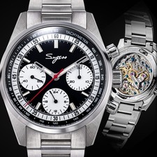 Orologio Meccanico Sugess S465.SK.S COLLO DI CIGNO Zaffiro Crono GABBIANO 1963