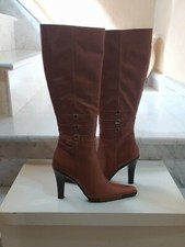 Stivali Donna FABIANI tg 37 Vera Pelle colore Camel Made in Italy Nuovo