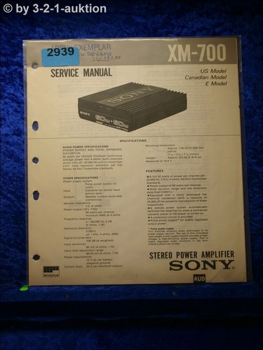 Sony service manual 700 - service,