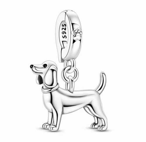 Ciondolo bassotto dog charm - bassotto,