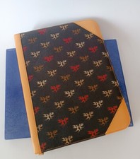 ♥ PIERO GUIDI PORTADOCUMENTI CARTELLINA ORGANIZER TESSOTO LOGATO CON BOX