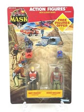MASK M.A.S.K. Kenner Matt Trakker and Hondo Mac Lean 1987  HOLY GRAIL PACK #G