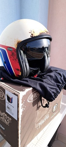 Casco moto jet vintage - moto,