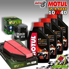 KIT TAGLIANDO OLIO MOTUL 7100 10W40 + FILTRI SUZUKI GSR 600 2006 2007 2008