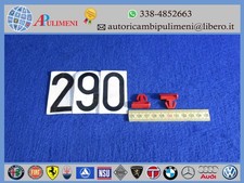 CLIP MOLLETTA 2PZ ROSSO FISSAGGIO PROFILATO TERMINALE PARAURTI FIAT TIPO 16V