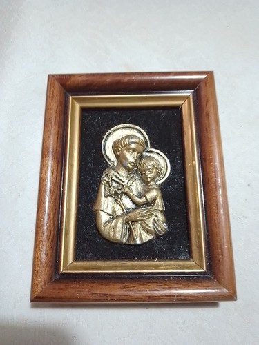 Sant antonio icona peltro - icona,