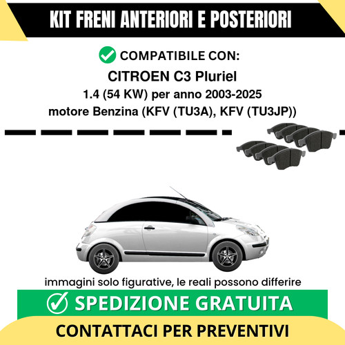 Pastiglie freno ant post - freno,