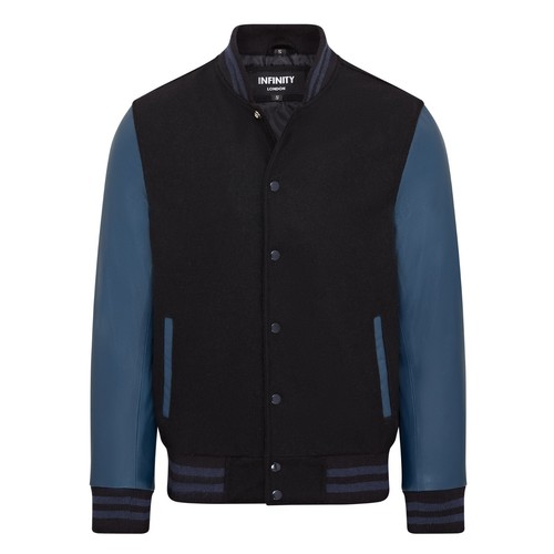 Giacca bomber lana nera con - lana,